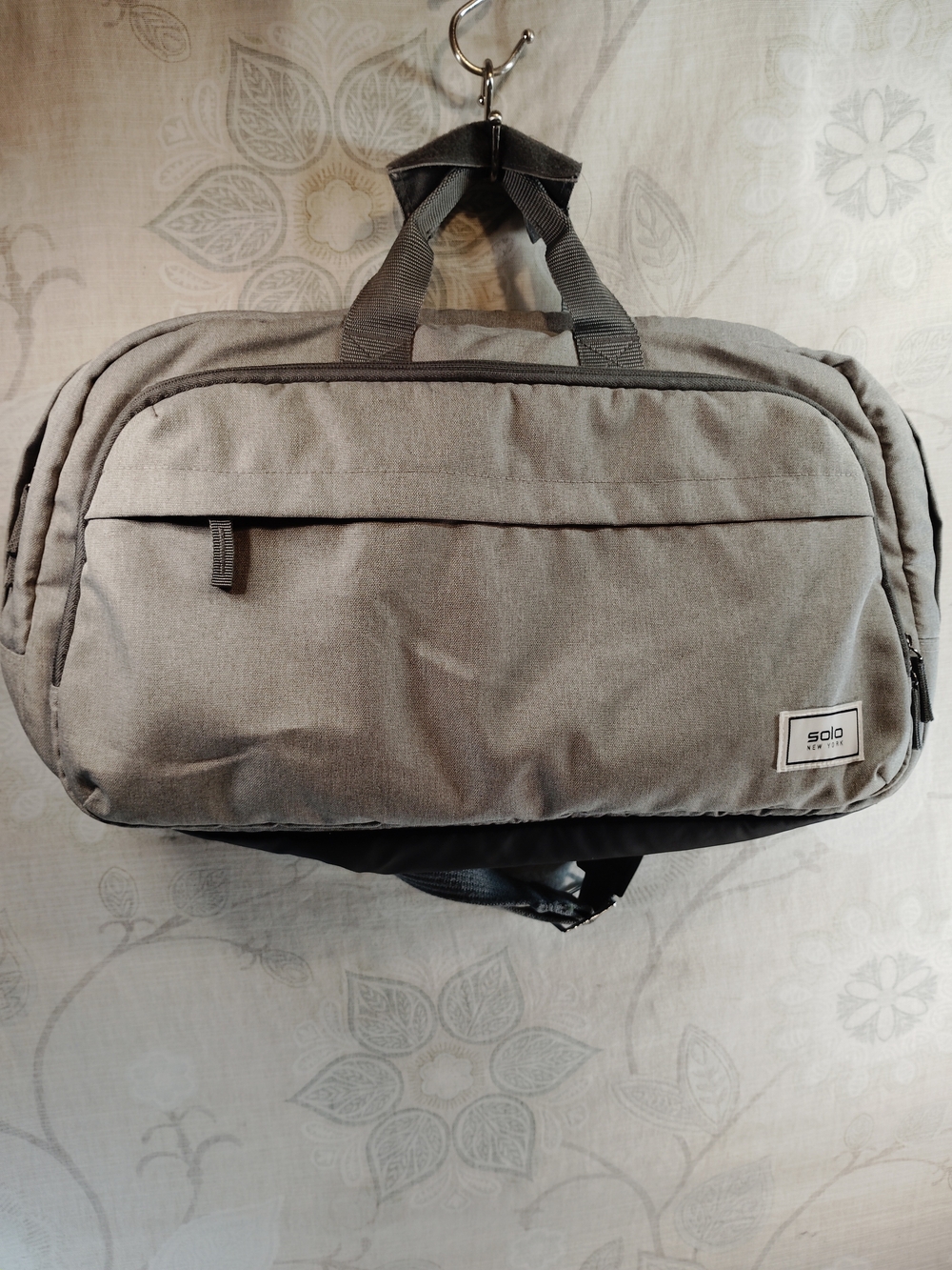 solo  Recycled Gray Versatile Crossbody/Weekender Travel Bag